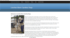 Desktop Screenshot of lynchesrivercarolinadogs.net